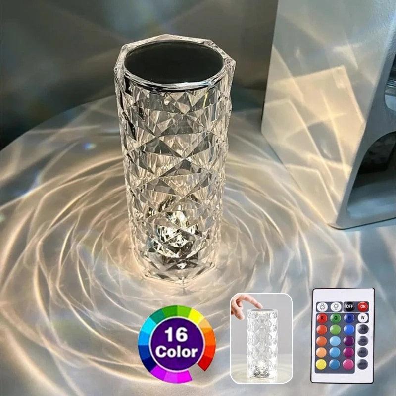 Luminária de Cristal com controlador de cores - thtech